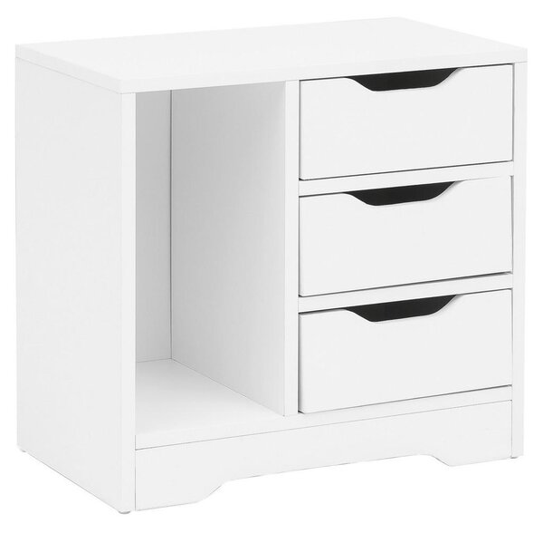 Noční stolek Nachtkästchen š: 49cm bílý