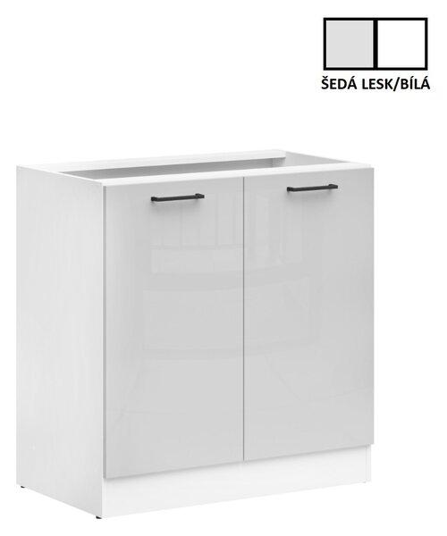 Junona Line Tafla skříňka BBL D2D/80/82, bílá/světle šedý lesk