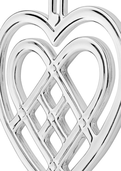 Rosendahl Vánoční ozdoba Weaved Heart - Silver RSD206