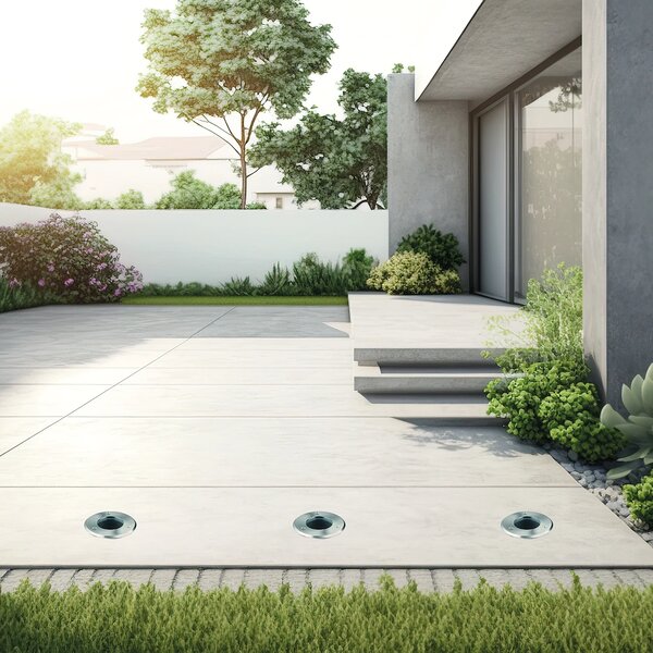 Exteriérové ​​najezdové svítidlo Viale Round, 1x GU10