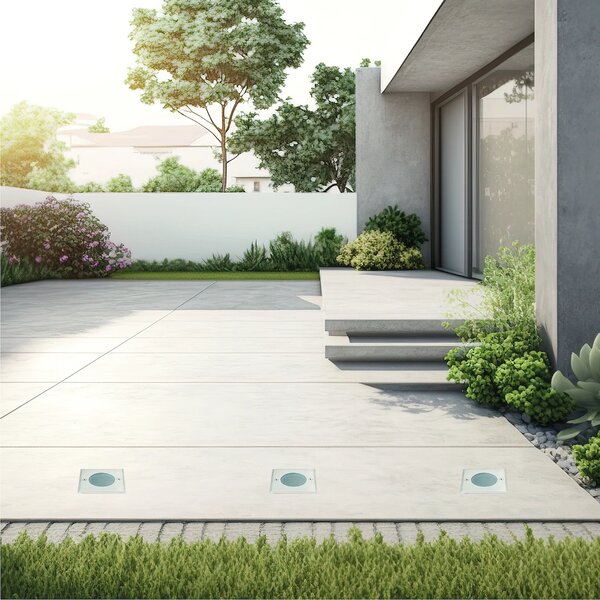 Exteriérové ​​najezdové svítidlo Viale Square, 1x GU10