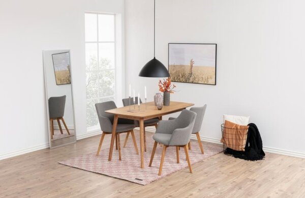 Scandi Přírodní dubový jídelní stůl Nagy 150 x 80 cm