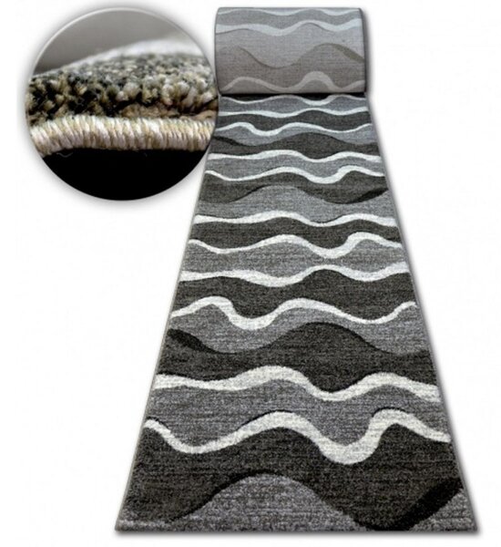 Běhoun Vlny šedý 100cm