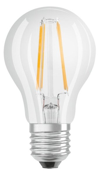 5 ks průhledná LED žárovka E27 6,5 W CLASSIC teplá bílá