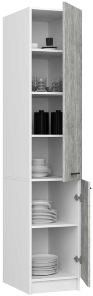 Kuchyňská skříňka OLIVIA S 40/205 cm - bílá/beton