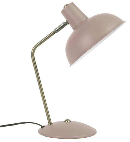 Present time Světle růžová kovová stolní lampa Earny