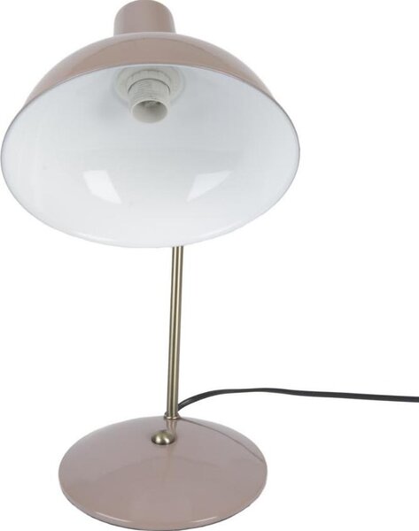 Present time Světle růžová kovová stolní lampa Earny