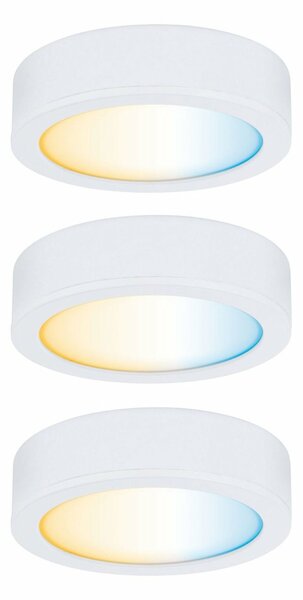 PAULMANN Nábytkové svítidlo Clever Connect startovací sada Disc bílá mat 12V 3x2,1W měnitelná bílá 2.700-6.500K 999.75