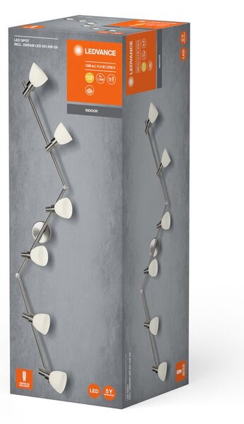 Nastavitelné LED stropní světlo 6x1 11,4W SPOT teplá bílá