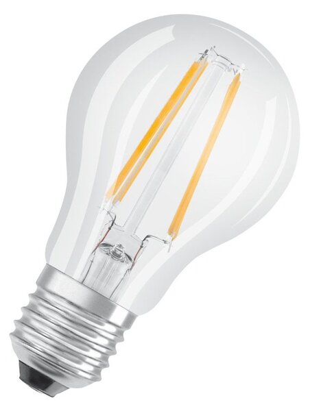 3 ks průhledná LED žárovka E27 6,5 W BASE studená bílá