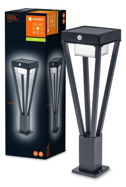 LED solarní sloupek s čidlem 50 ENDURA teplá bílá