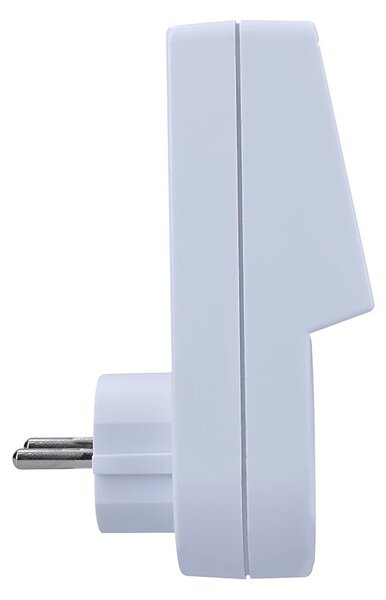 SOLIGHT Digitální týdenní časový spínač 230V/16A, 1 zásuvka, bílý