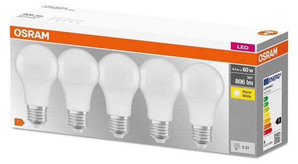 Profesionální LED žárovka E27 8,5 W CLASSIC teplá bílá