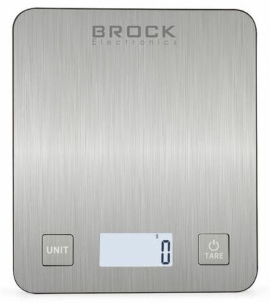 Kuchyňská váha Brock, digitální, max 5kg, přesnost na 1g, 18,5 x 21,5cm
