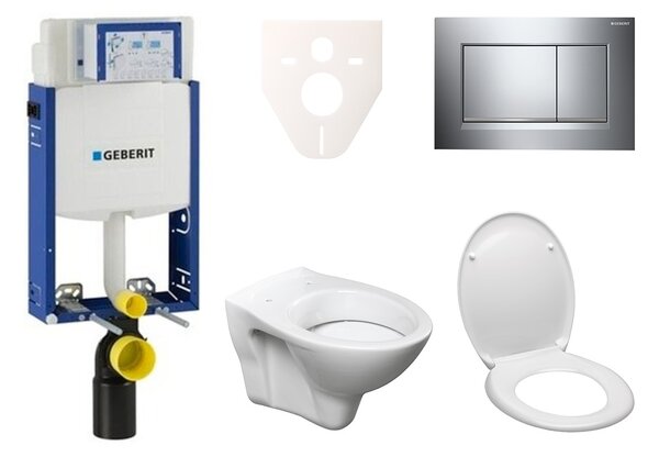 Cenově zvýhodněný závěsný WC set Geberit k zazdění + WC S-Line S-line Pro 110.302.00.5ND6