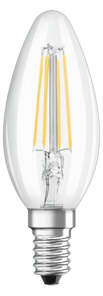 3 ks průhledná LED žárovka E14 4 W BASE studená bílá