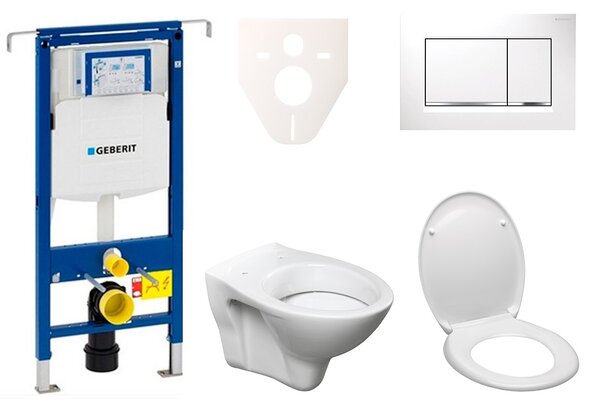 Cenově zvýhodněný závěsný WC set Geberit do lehkých stěn / předstěnová montáž+ WC S-Line S-line Pro 111.355.00.5ND5