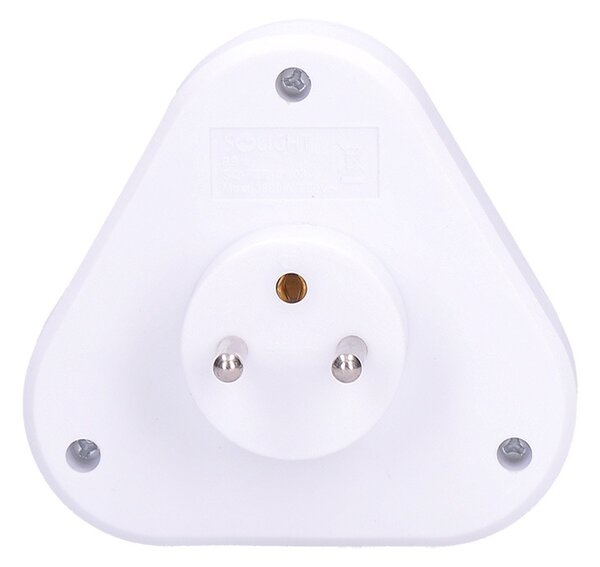 SOLIGHT Zásuvka rozbočovací P94 3 x 230V/10A/IP20, bílá
