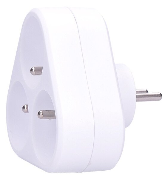 SOLIGHT Zásuvka rozbočovací P94 3 x 230V/10A/IP20, bílá