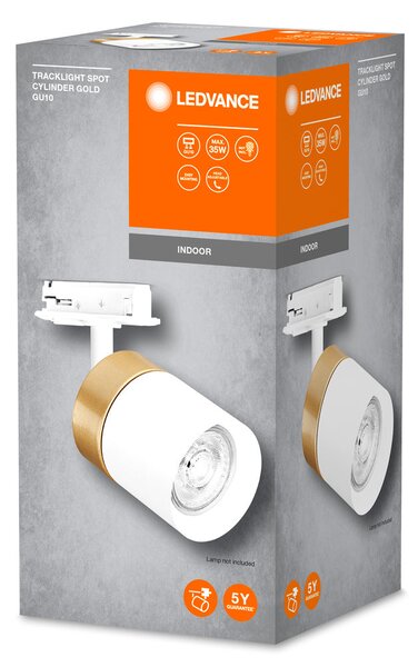 Stropní svítidlo GU10 bílé TRACKLIGHT SPOT CYLINDER GOLD