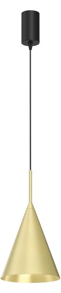 Závěsné svítidlo Capital, 1x zlaté kovové stínítko, (fi 17cm), b