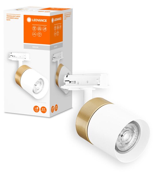 Stropní svítidlo GU10 bílé TRACKLIGHT SPOT CYLINDER GOLD
