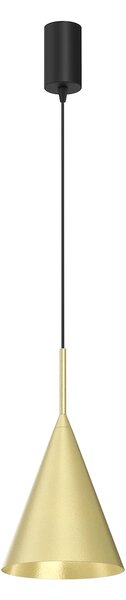 Závěsné svítidlo Capital, 1x zlaté kovové stínítko, (fi 17cm), b