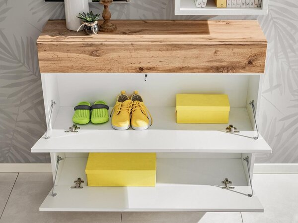 Botník Enderly (dub wotan + černá). Akce -23%