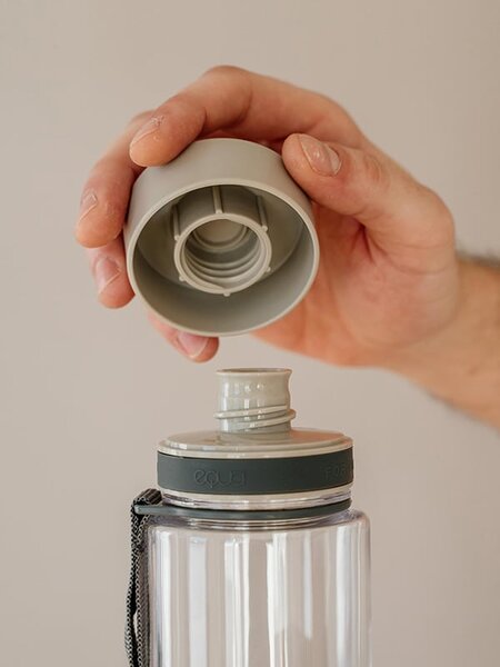 Plastová BPA free lahev z tritanu EQUA Plain Grey 600 ml