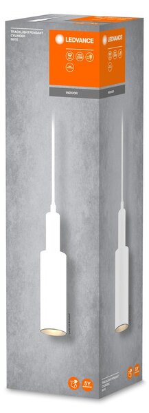 Lustr bílý GU10 TRACKLIGHT PENDANT CYLINDER
