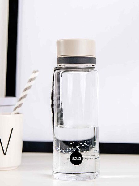 Plastová BPA free lahev z tritanu EQUA Plain Grey 600 ml
