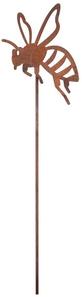 Zapichovací zahradní dekorace Bugs, sada 4ks, 38 cm, kov, hnědá