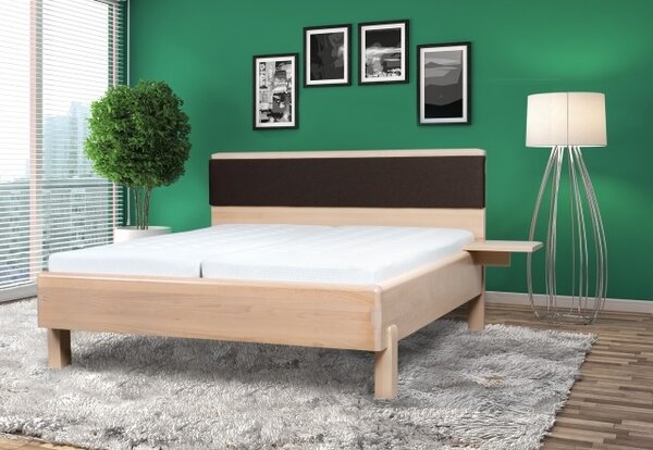 Dřevěná postel Galaxy 190x180 Buk průběžná spárovka
