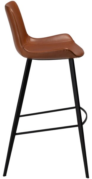 ​​​​​Dan-Form Světle hnědá koženková barová židle DAN-FORM Hype 75 cm