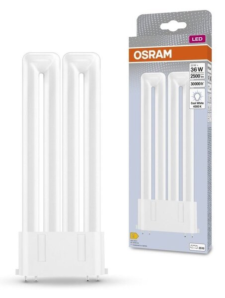 Trubicová LED žárovka 2G10 20 W DULUX, studená bílá