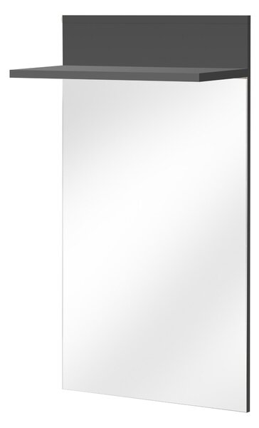 Věšákový panel se zrcadlem Mablo (antracit)