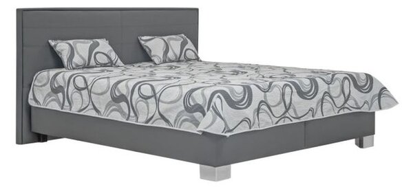 Blanář BLANÁŘ Čalouněná postel Grand, s úložným prostorem, 160x200, šedá