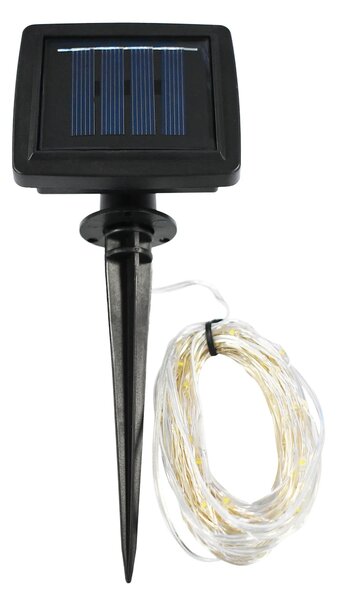 Solární LED světelný řetěz Micro, 15m