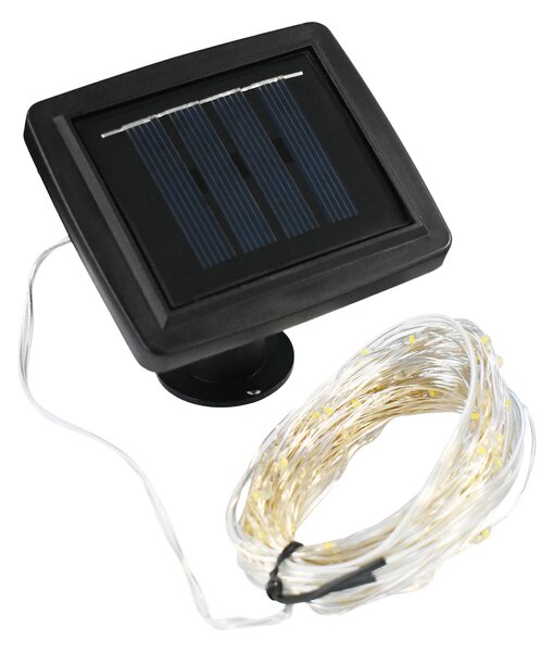 Solární LED světelný řetěz Micro, 15m