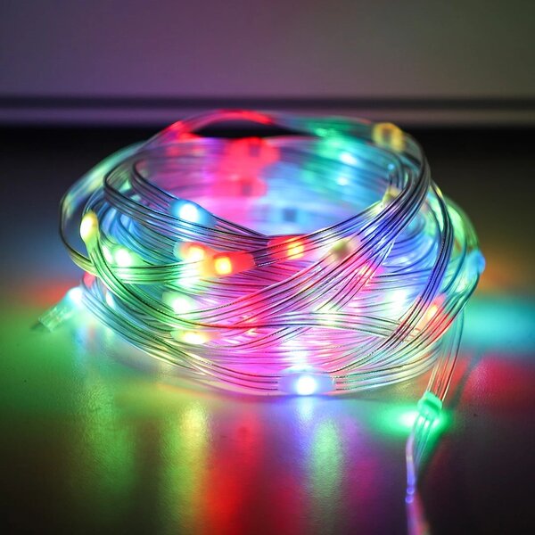 LED světelný řetěz Wizard, 10m, RGB, ovladač