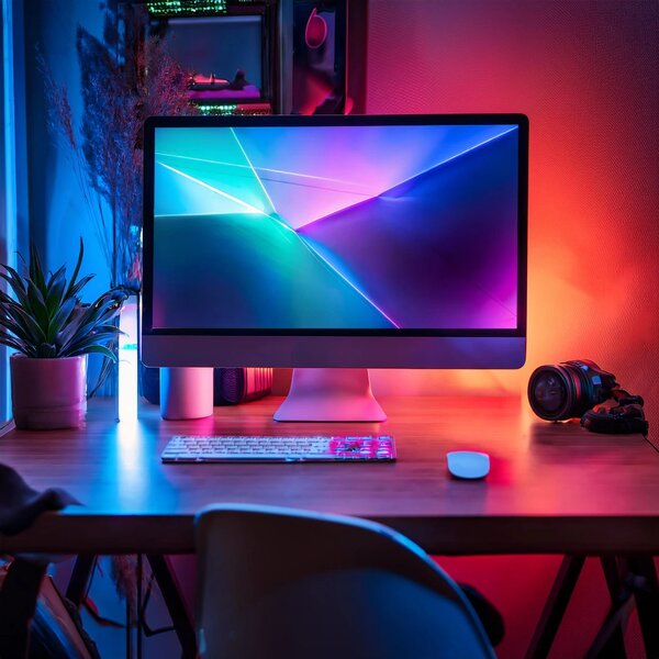 LED světelný řetěz Wizard, 10m, RGB, ovladač