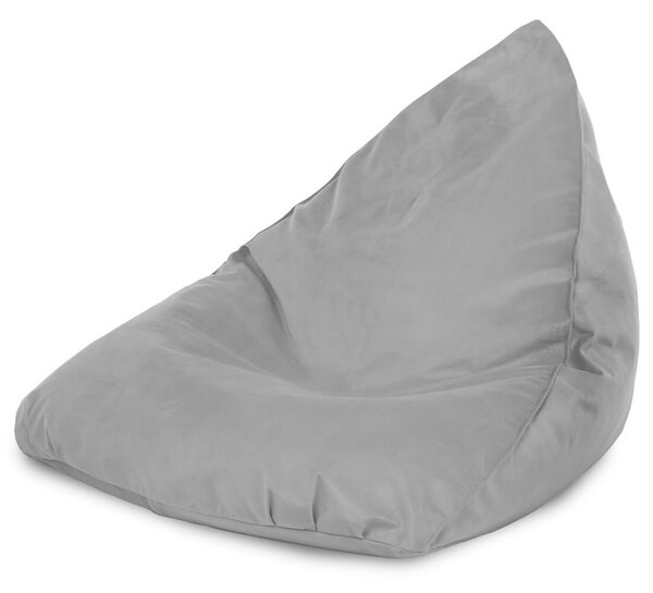 Plyšový sedací vak Primabag Lazy Bali šedá
