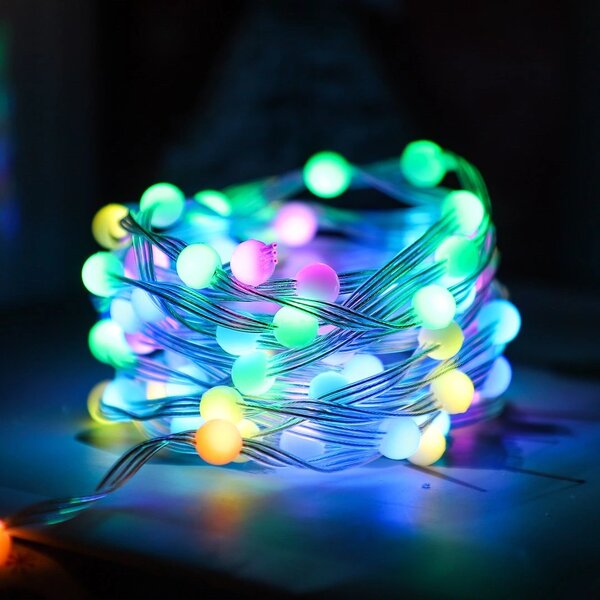 LED světelný řetěz Wizard, 5m, RGB, ovladač