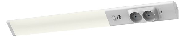 LED svítidlo Dual, 1x LED 18w 4000k, w, USB-A/C + zásuvky 230v