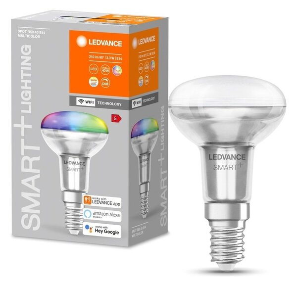 Chytrá WiFi LED stmívatelná žárovka E14 3,3 W RGBW SPOT