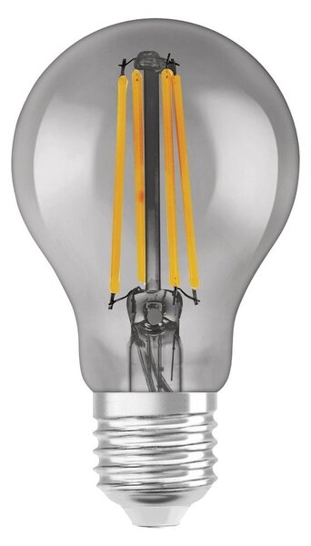 Kouřová stmívatelná WiFi LED žárovka E27 6 W FILAMENT, teplá bílá