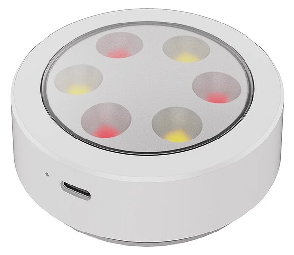 LED svítidlo Jojo, 1x LED 0,6w 3000-6000k, w, RGB, ovladač, sada 3ks