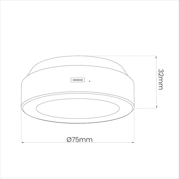 LED svítidlo Jojo, 1x LED 0,6w 3000-6000k, w, RGB, ovladač, sada 3ks