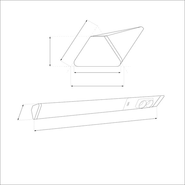 LED svítidlo Dual, 1x LED 18w 4000k, w, zásuvky 230v BX