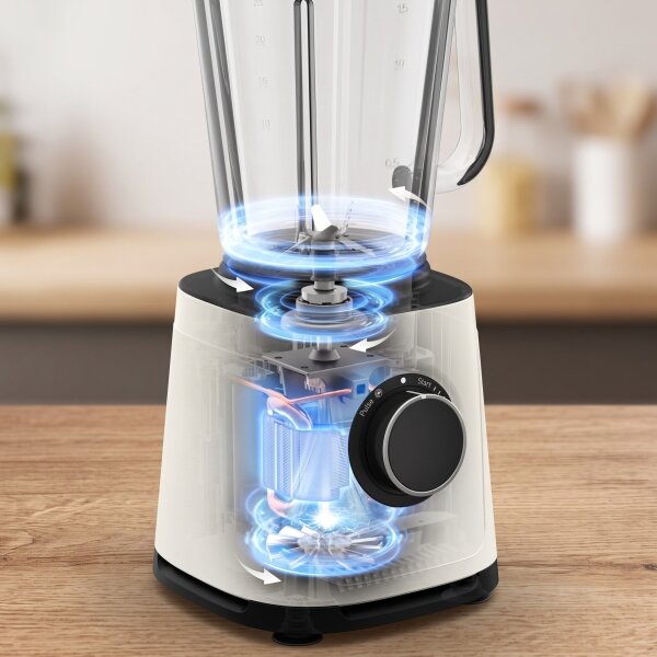 Tefal - Stolní mixér 2 l PERFECTMIX ESSENTIAL 1200W/230V bílá